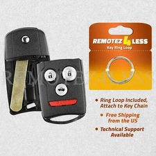For 2007 2008 2009 2010 2011 2012 2013 2014 Acura TL Key Fob Shell Case 4b