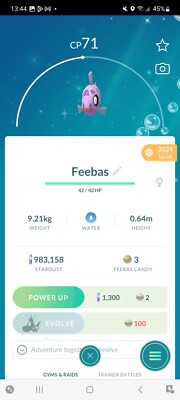Pokemon Go Shiny Feebas 