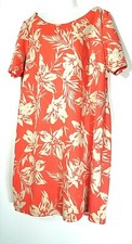 Danillo Boutique Women's Coral Floral Short Sleeve Dress 20W 1X Plus Size NWT