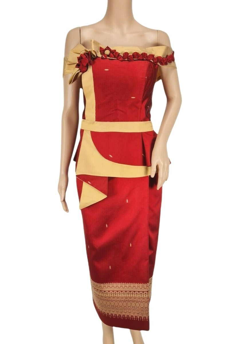 cambodian silk dresses Cambodian Silk Dress