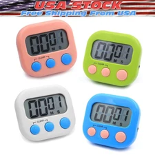 Large LCD Digital Kitchen Cooking Timer Count Down Up Clock Loud Alarm Magnetic