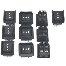 Bulk 10 PCS ON-OFF-ON Rocker Switch DPDT 15A 125V Guard Arrow Up/Down 3-Position