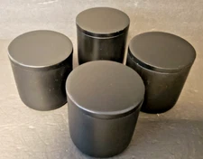 Set 4 Canister Jars Storage with Lids Stoneware Set of 4 Modern Project 62