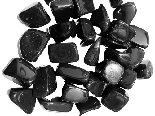 1X Black Onyx Premium Tumbled Stone 25-30mm Reiki Healing Crystal Memory Focus - Picture 2 of 5