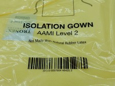  10-PACK AAMI Level 2 Isolation Gowns Yellow Tronex Brand MLN46425Y SHIPS FAST 