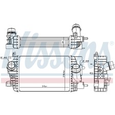 Ladeluftkühler Turbokühler LLC NISSENS für Opel Meriva B Großraumlimousine S10