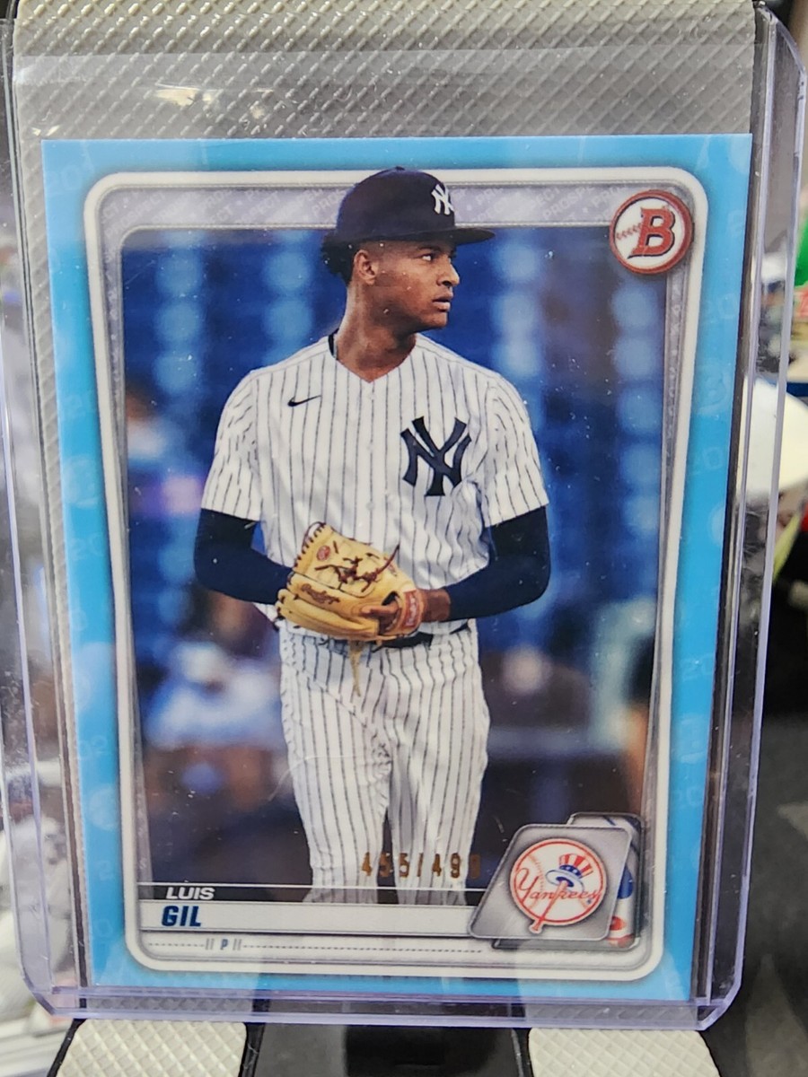 Luis Gil bowman prospect sky blue /499. Future yankees Luis Gil bowman prospect sky blue /499. Future yankees