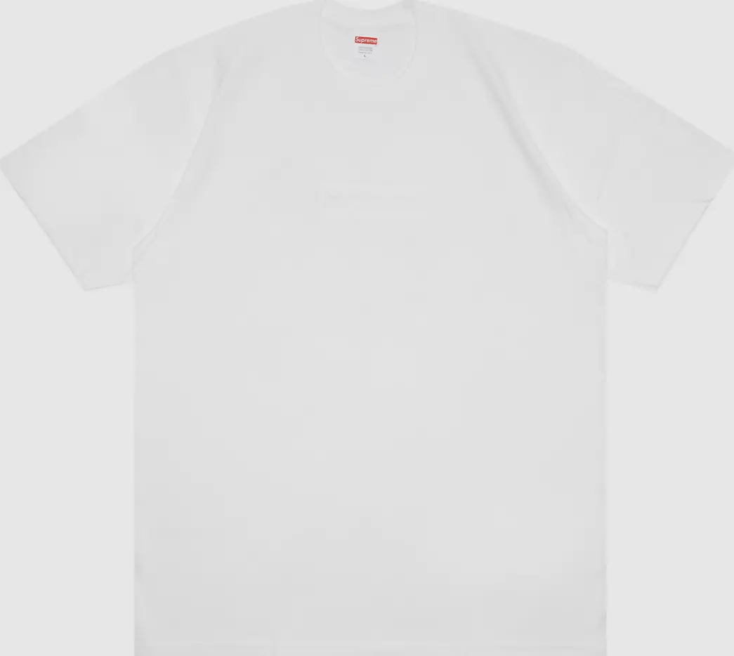 Tee shirt Supreme Tonal Box Logo   Blanc SS23 / SS23T23 SMALL