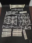Vintage Marx Happitime Farm Fences Grey & Creme Western Playset Pieces & Figures