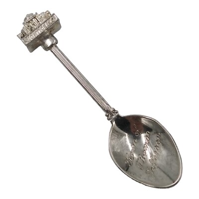 Virginia Souvenir Spoon Collectible Monticello Home Of Thomas Jefferson Vintage