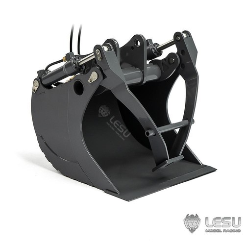 1/14 Metal Painted Grab Bucket Parts for LESU ET35 RC Hydraulic Excavator Digger - Picture 10 of 12