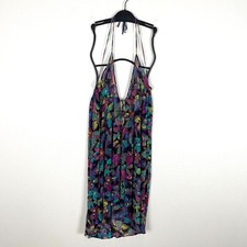 Victorias Secret Womens XS/S Lace Lingerie Tie Front Butterfly Print Sheer Slip