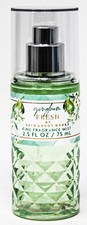 Bath  Body Works Gingham Fresh Fine Fragrance Mist Mini Travel 2.5 oz Green