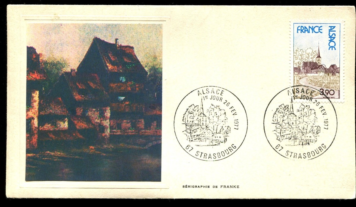 Lot De 8 Enveloppes FDC France 1972 - Sérigraphie Thiaude - Premier Jour