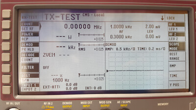 『ジャンク品』RHODE & SCHWARZ CMS54 ROHDE & SCHWARZ CMS 54 RADIOCOMMUNICATION 0.4..1000MHz OPTIONS:CMS