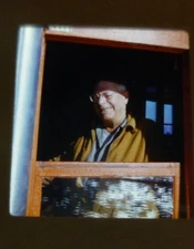 1963 Stereo realist slide Fay Young on His Boat Famous Sportswriter