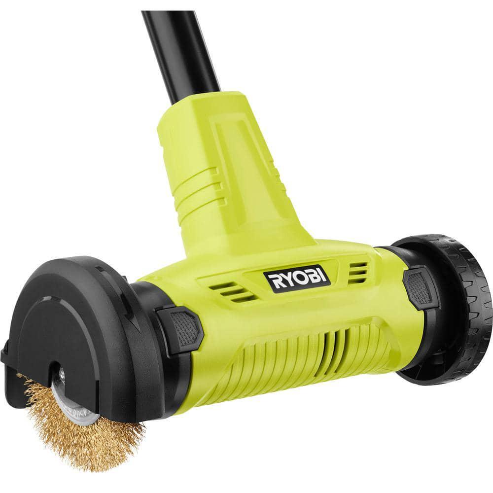 RYOBI Patio Cleaner Wire Brush Edger 18V Telescoping Height Adjustment