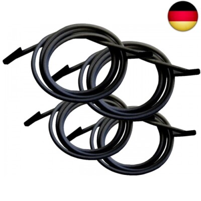 Lafuma Gummischnur-Set mit Endkappen für RSX/RSXA, 4 Schnüre, schwarz