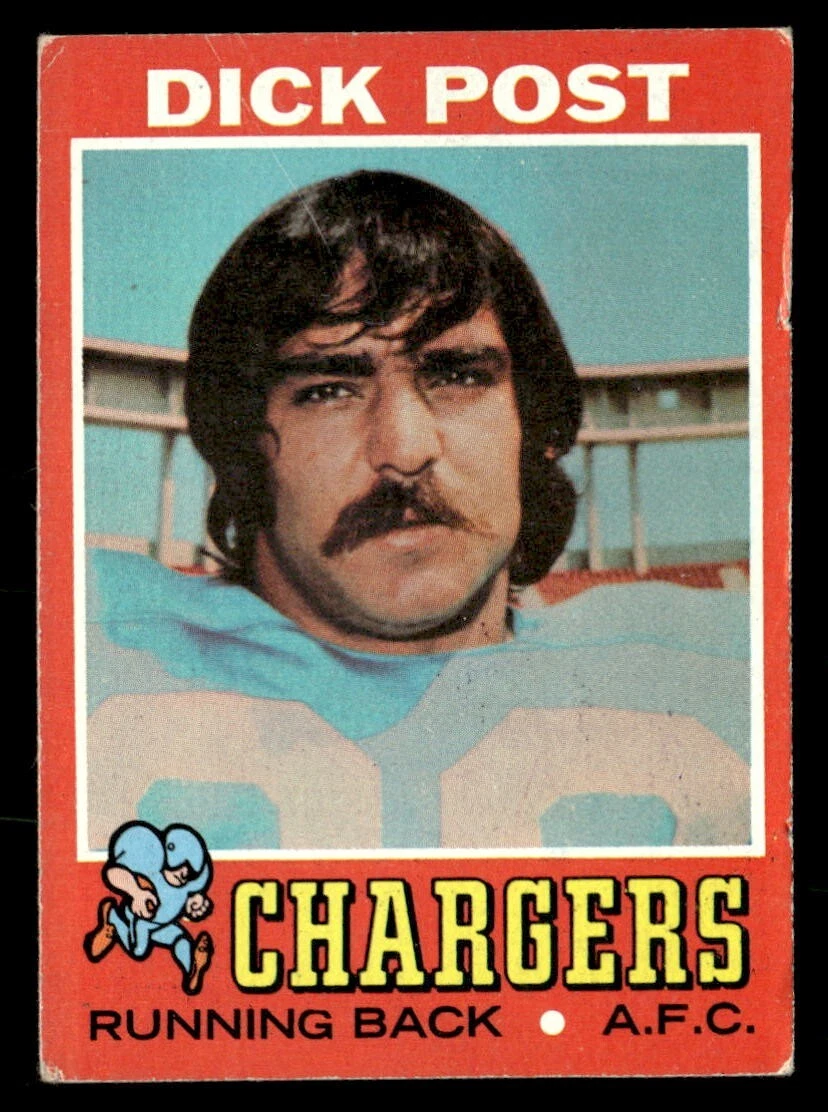 Dick Post 1971 Topps Card #229 San Diego Chargers GD-VG