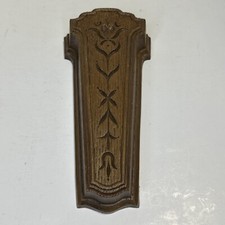 Vintage 1981 Homco Plastic Wall Pocket Scissor Item Holder Flower Vase Faux Wood