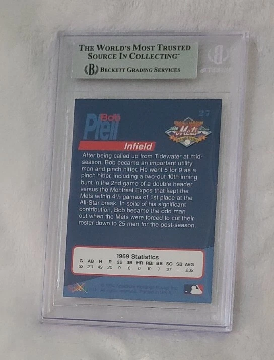 BOBBY PFEIL 1994 Spectrum AUTO ~ BAS Beckett Certified Autograph ~ 1969 METS - Image 2 of 2