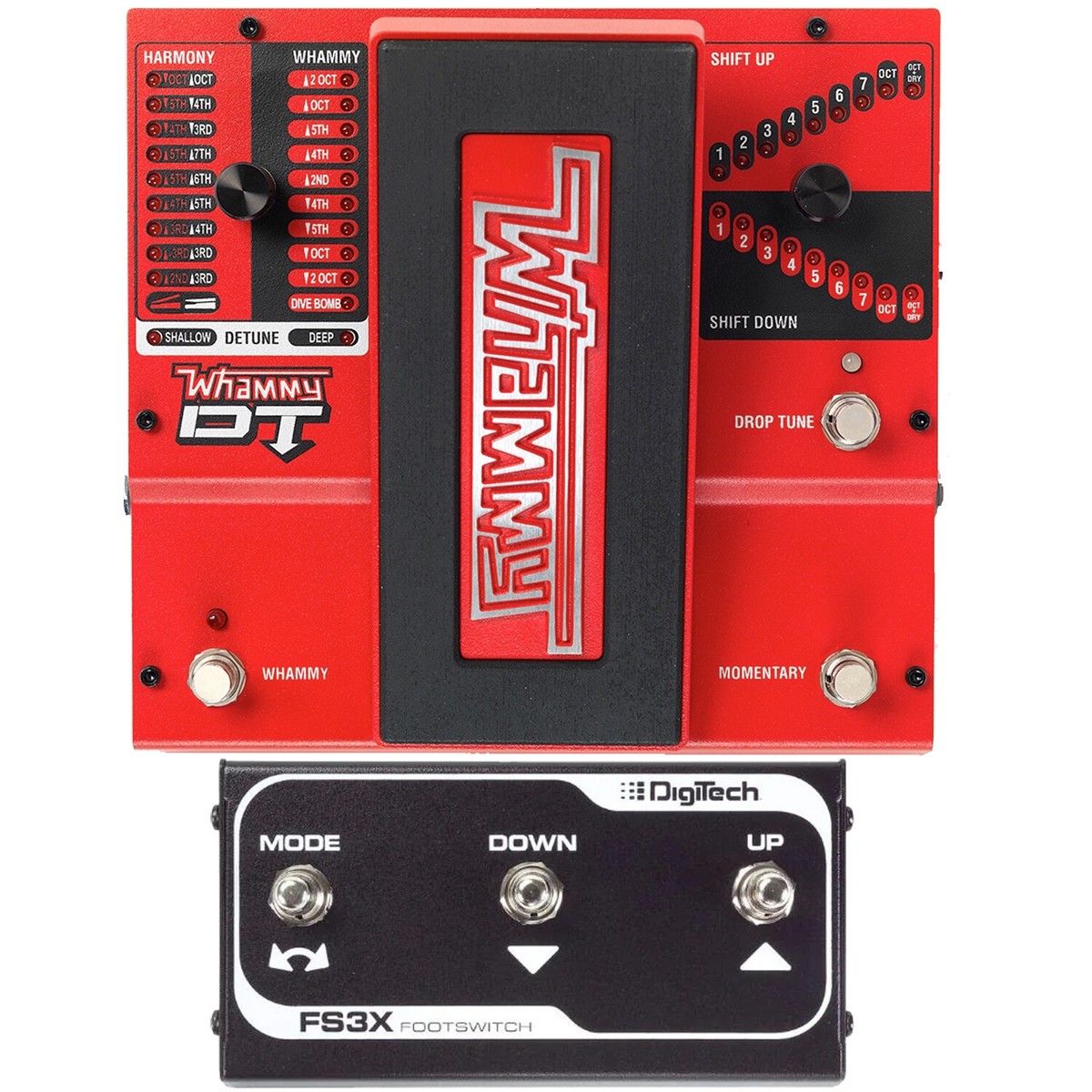 DIGITECH Whammy DT エフェクター美品 DigiTech Whammy DT Pitch Shifter Guitar Effect Pedal w/ FS3X 3