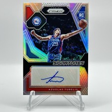 2023-24 Prizm AZUOLAS TUBELIS RC #RSI-AZS RC Rookie Signatures Silver - 76ers