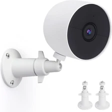 2 Pack Wall Mount Holder Compatible with Google Nest Cam Outdoor or Indoor, Batt