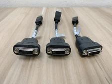 (LOT OF 3) HP Bizlink 1144 DisplayPort to DVI-D Adapter