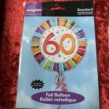 Anagram Multicoloured 60th Birthday Balloon 