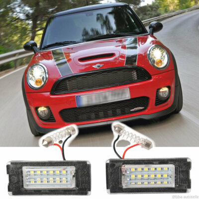 2x LED Kennzeichenleuchte Mini R56 Nummernschild Wagennummerlicht DHL