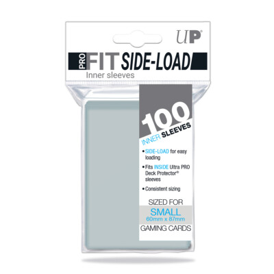 (100-Pack) Ultra Pro Gaming SMALL Pro-Fit SIDE LOAD Inner Sleeves 60mm x 87mm