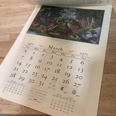 VTG Complete 1971 Travelers Insurance Co. Calendar Currier and Ives Prints  Rare | eBay