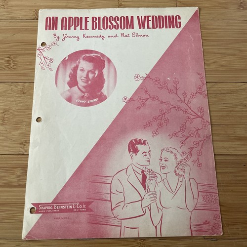 Vintage Sheet Music - An Apple Blossom Wedding - 1947 Piano - Ginny Simms - Picture 7 of 7