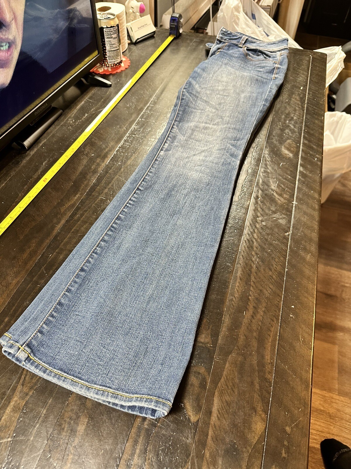 American Eagle Women’s Jeans Kick Boot Super Stretch Size 8 Long Blue