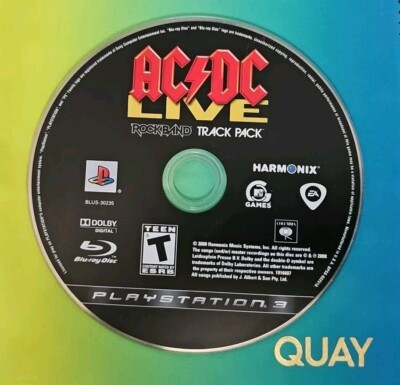 Rock Band: AC/DC Live Track Pack PS3 Sony Playstation 3 acdc music No ...