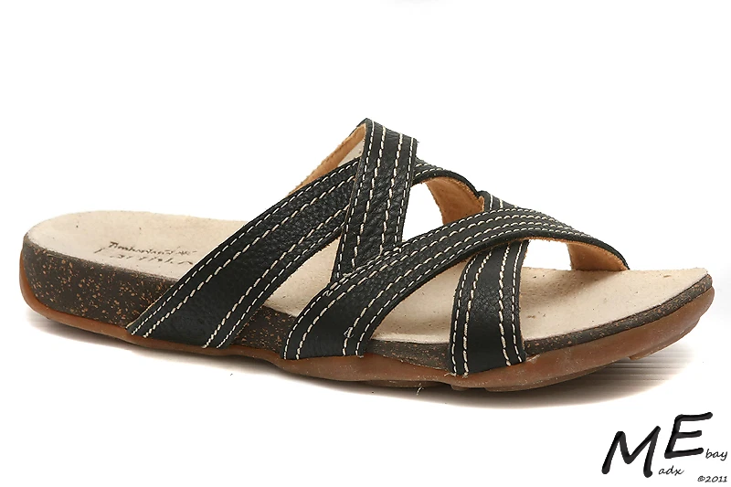 Nuovi sandali da donna Timberland Barestep Slides in pelle taglia 7 5 (prezzo al pubblico $ 120) 8235R