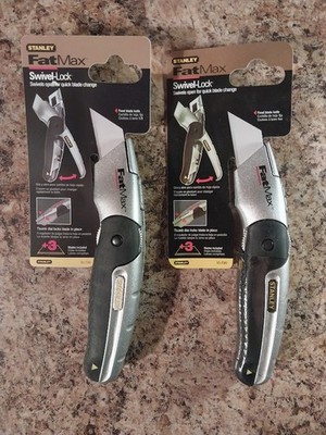 Lot of 2 Stanley FatMax Swivel-Lock Fixed Blade Utility Knife (10-799)
