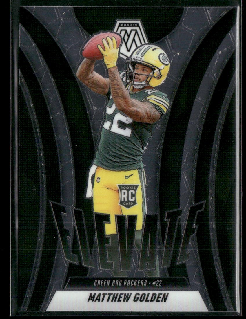 2025 Panini Mosaic #3 Matthew Golden Elevate Mosaic Pink Fluorescent