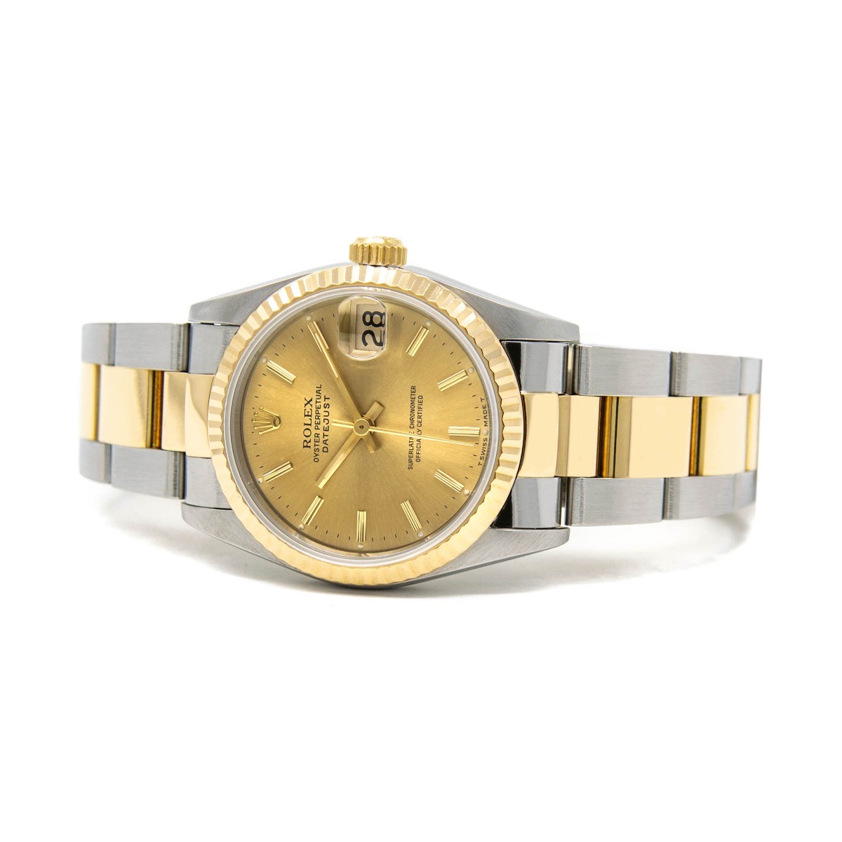 Rolex Women's Datejust 31 Steel & Gold 68273 Champagne Index image 3