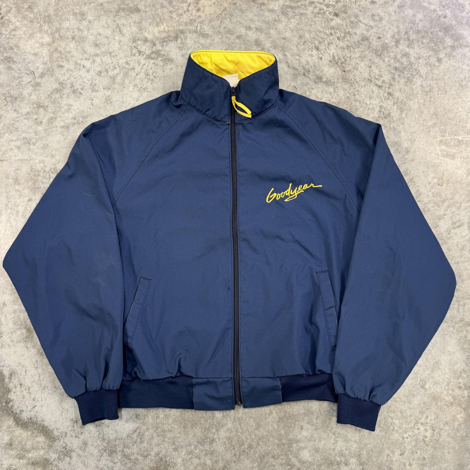 Vintage Goodyear Jacket Mens Large Swingster Racing Coat Made USA 90s