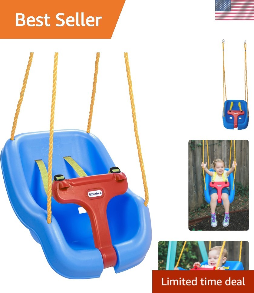 Little Tikes 2-in-1 Baby & Toddler Swing - Safety First with Adjustable Features