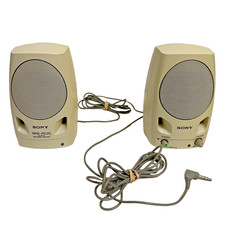 Sony SRS PC21 Portable Amplified Mini Stereo Speakers Pair for Desktop Computer