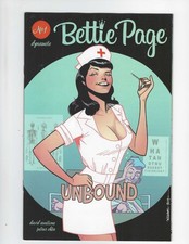 Bettie Page:  Unbound # 1, Sexy Nurse Cover C by David Williams
