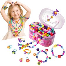 BIRANCO. Pop Beads, Jewelry Making Kit - Arts and Crafts for Girls 3-7 Years ...