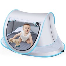 Baby Beach Tent,Large Pop Up Sun Shade,Portable Baby Travel/Play Tent with Mo...