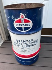 Vintage Standard Oil Gas Station Can 15 Gallon Gear Lube Chicago Illinois MCM