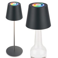 Briloner 3In1 Rgbw Led Tischlampe Kabellos IP44 Touch Dimmbar Akku Anthrazit