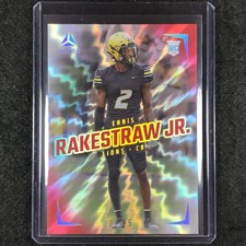 2024 Luminance Football ENNIS RAKESTRAW JR. Rookie Base Vertical Red 2/25 #132