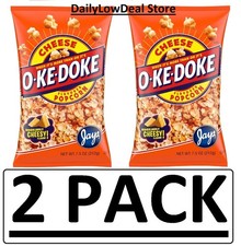 2 PACK - Okedoke Cheese Flavored Popcorn Jays 7.5 oz O Ke Doke (Total 15 oz)